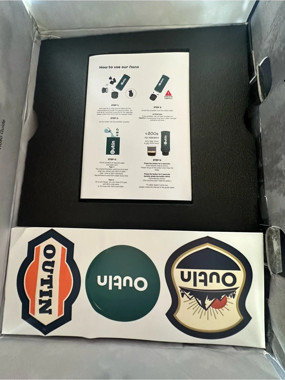 NWT - OutIn Mino Portable Electric Espresso Machine
